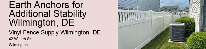 Earth Anchors for Additional Stability Wilmington, DE