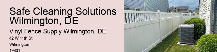 Safe Cleaning Solutions Wilmington, DE
